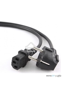 Кабель питания Cablexpert PC-186-1-10M, 10м, Schuko- C13, 3x1кв.мм, черный, с заземлением, пакет