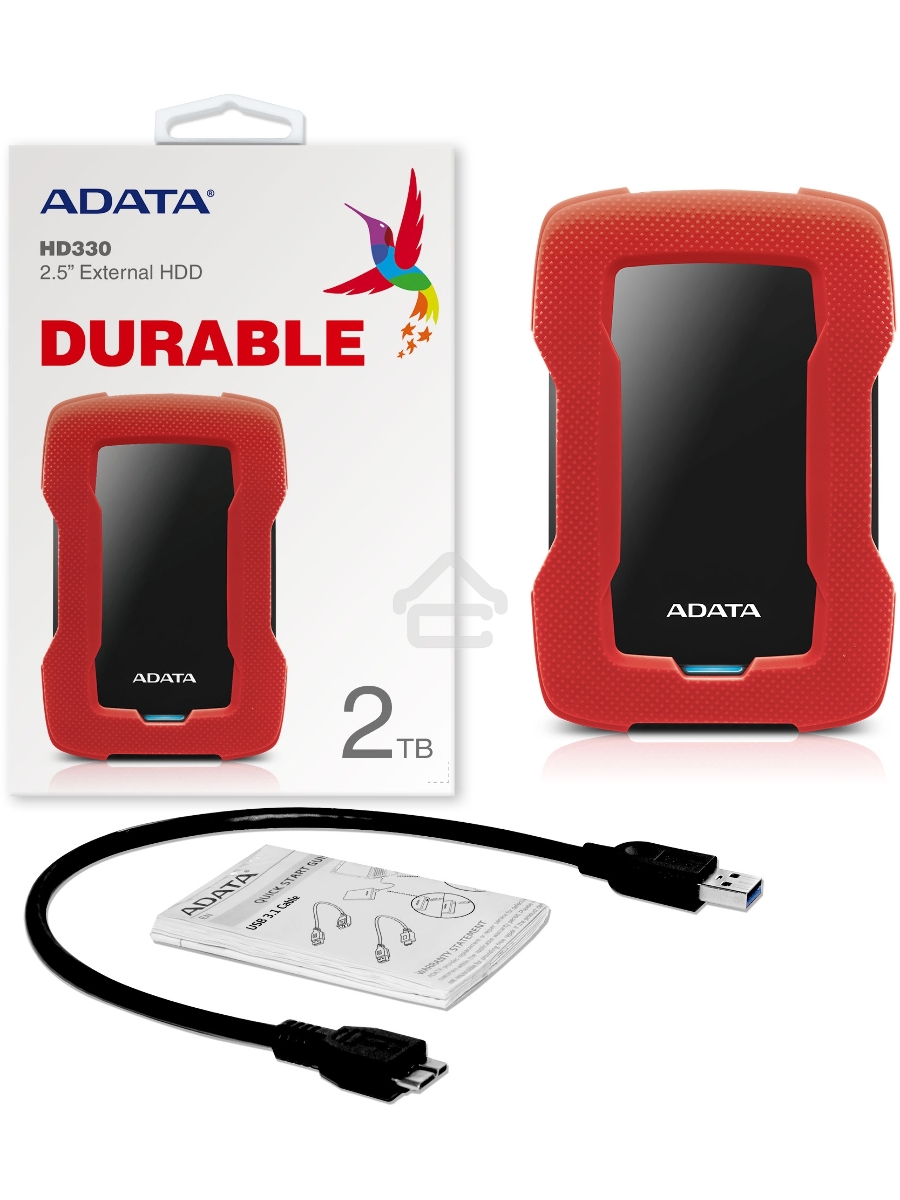 Внешний жесткий диск 2TB ADATA HD330, 2,5
