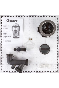 Измельчитель пищевых отходов Bort MASTER ECO (91275752) Число ступеней измельчения 2 ; Система шумоизоляции Да ; Мощность 390 Вт; Объем камеры 1000 мл; Материал камеры Металл ; Система защиты от перегрузки и заклинивания; Скорость холостого хода 2600 об/м