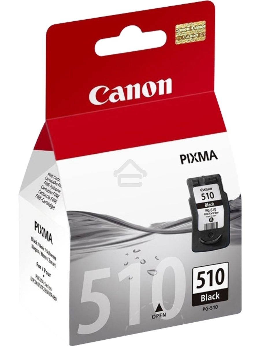 Картридж струйный PG-510Bk (2970B007) черный (220 стр.) для Canon PIXMA MP240, 260, 480, MX320, 330