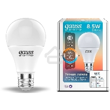 Лампа Светодиодная Gauss Smart Home DIM+CCT E27 A60 8.5 Вт 1/10/100