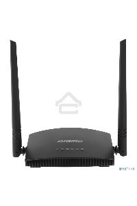 Роутер беспроводной Digma DWR-N301 N300 10/100BASE-TX черный (упак.:1шт)