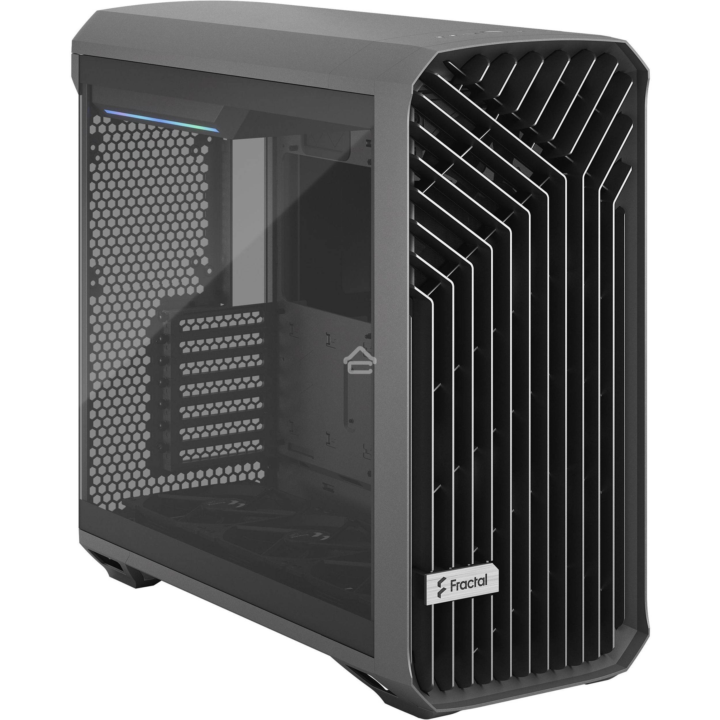 Компьютерный корпус Fractal Design Torrent Gray TG Light Tint/E-ATX, TG, 2x3.5, 4x2.5, 7xPCI, 1xUSB-C, 2xUSB 3.0/2x180мм, 3x140мм fans inc./FD-C-TOR1A-02