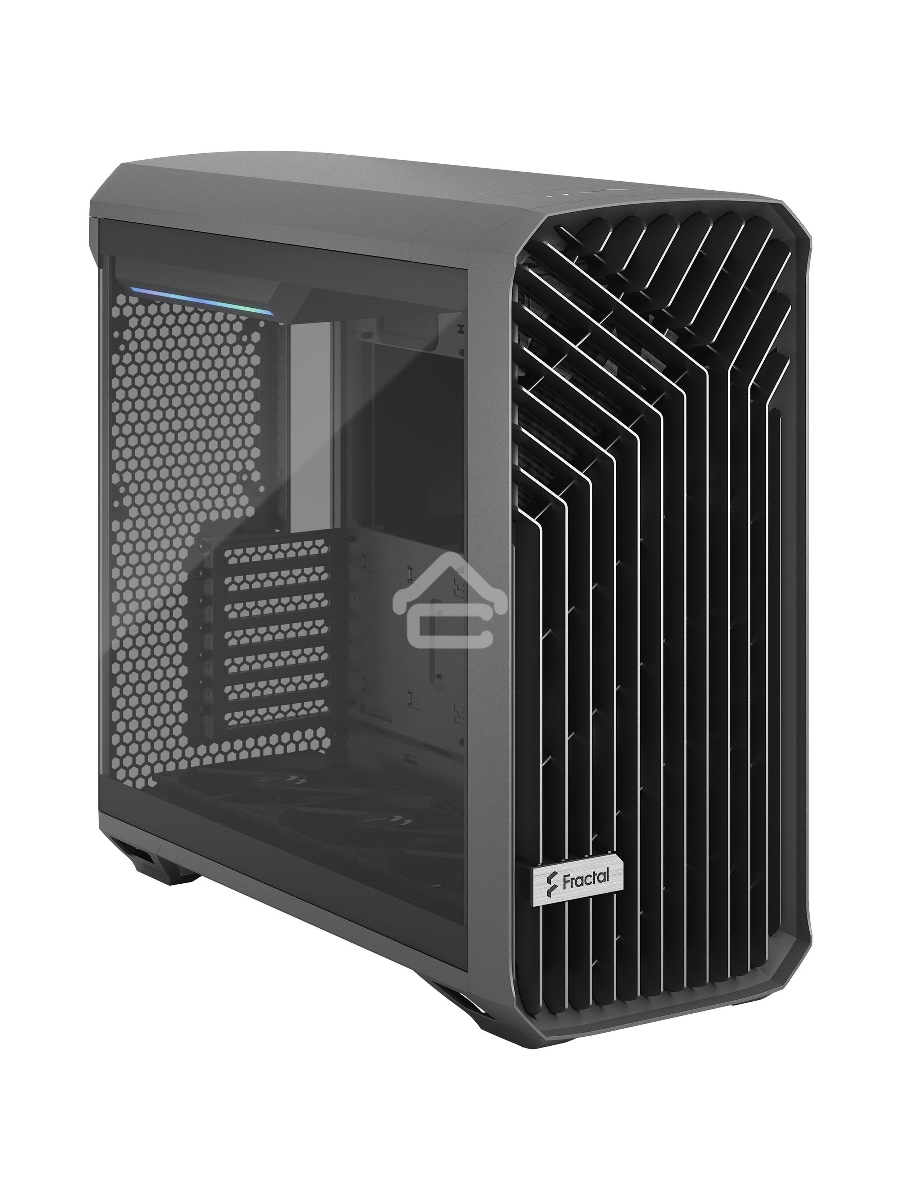 Корпус Fractal Design Torrent Gray TG Light Tint / E-ATX, TG, 2x3.5, 4x2.5, 7xPCI, 1xUSB-C, 2xUSB3.0 / 2x180mm, 3x140mm fans inc. / FD-C-TOR1A-02