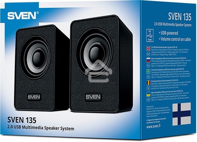 Акустическая система SVEN 135, черный (6 Вт, питание USB)