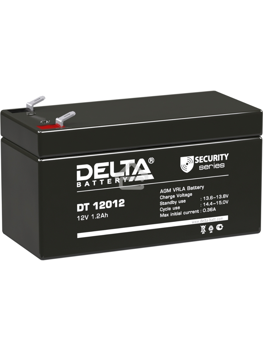 Батарея Delta DT 12012 (12V, 1.2Ah)