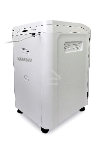 Уничтожитель документов ГЕЛЕОС АП55-5, DIN P-5 (5 ур-нь секр.), фрагмент 1,9х12мм, АВТОПОДАЧА 400 лист  (70г/м2), пл.карты/скрепки/скобы, 55 литров
