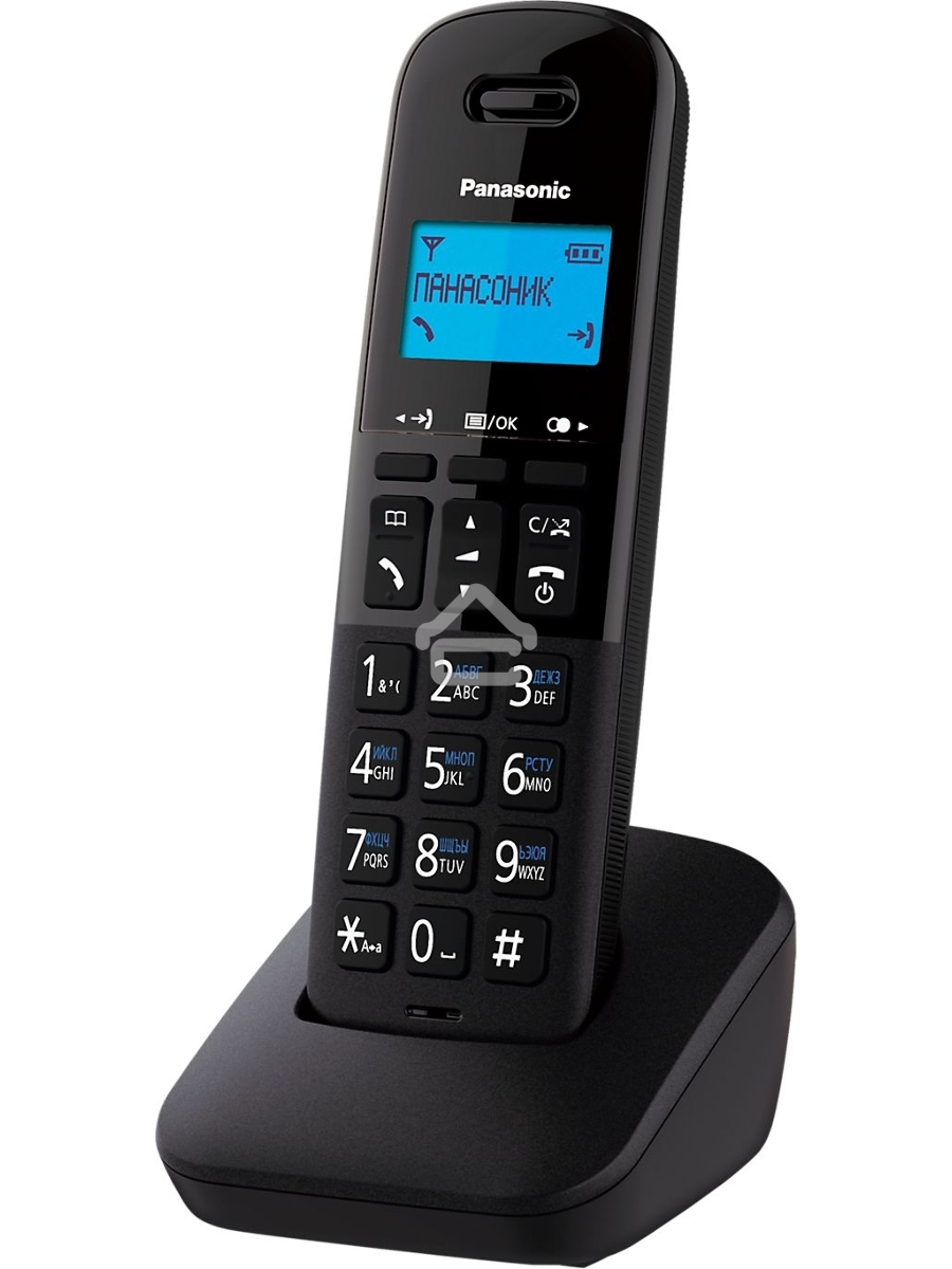 Телефон беспроводной (DECT) Panasonic KX-TGB610RUB черный АОН