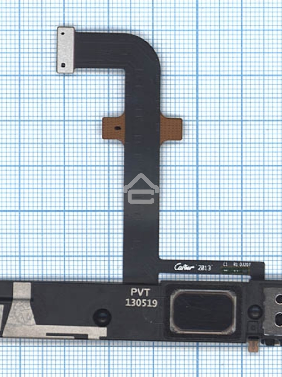 Шлейф с разъемом питания (Dock Connector), микрофоном и звонком для Lenovo K900 черный