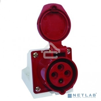 Розетка наруж. уст. 32А 380В 3P+РЕ IP44 (124) EKF ps-124-32-380