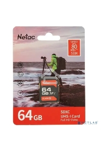 Флеш карта SDHC 64GB  Netac Class 10 UHS-I U1 P600 [NT02P600STN-064G-R]