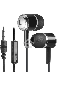 Наушники Defender Pulse 427 черный  вставки