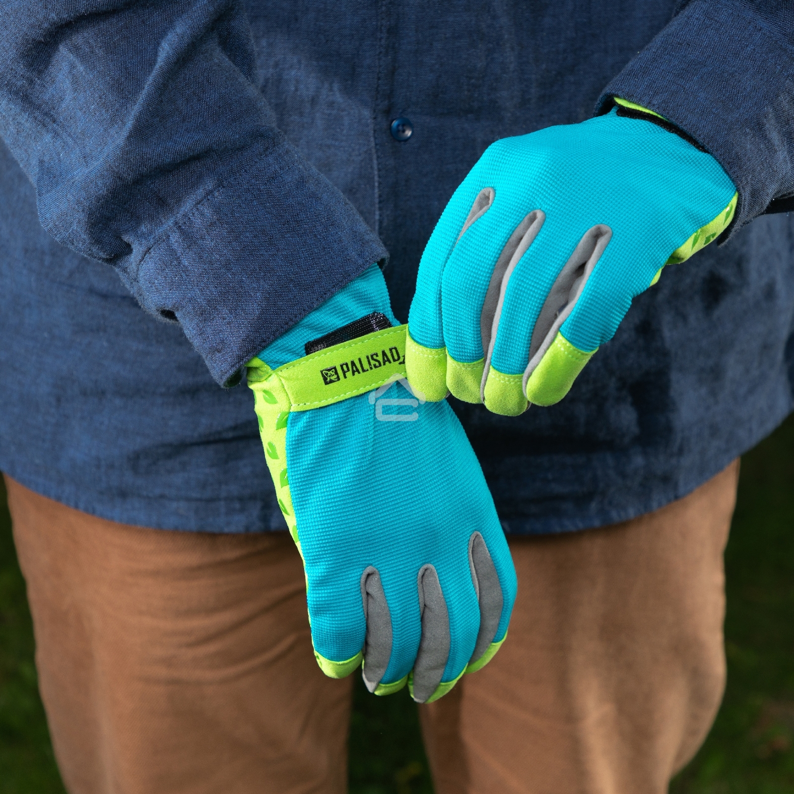 Перчатки садовые на липучке,силиконовое нанесение, размер 9, Luxe Palisad