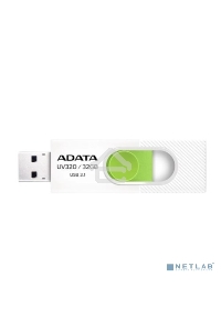 Флеш диск 32GB A-DATA UV320, USB 3.2, белый/зеленый