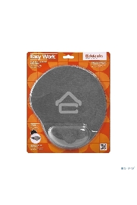 Коврик для мыши Defender гелевый Easy Work (серая лайкра) нескользящ.основа,260х225х5мм
