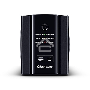 Источник бесперебойного питания CyberPower UT2200EG ИБП Line-Interactive, Tower, 2200VA/1320W USB/RJ11/45/USB charger A/C (4 EURO) NEW, 12В/9 Ач х 1