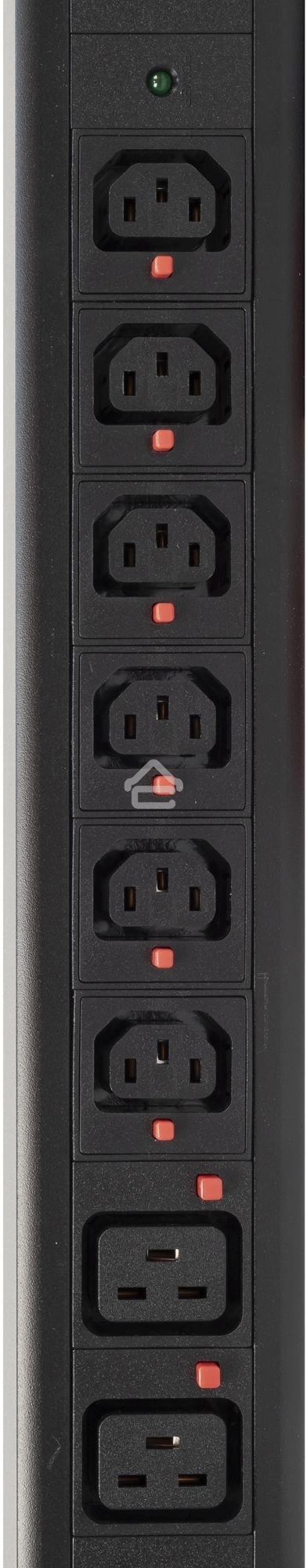 Блок распределения питания Powercom PDU-32AV24-18C3-6C9-3P верт.размещ. 18xC13 6xC19 3x32A IEC 60309 2м