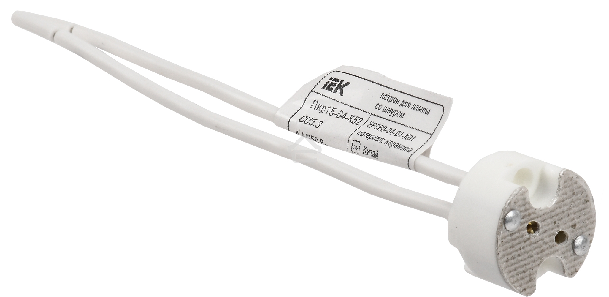 Патрон подвесной IEK GU5.3 со шнуром керамика