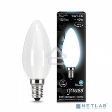 Лампа светодиодная Gauss Filament Свеча E14 5Вт 4100К OPAL