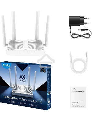 Роутер беспроводной Cudy WR3000E AX3000 10/100/1000BASE-TX белый