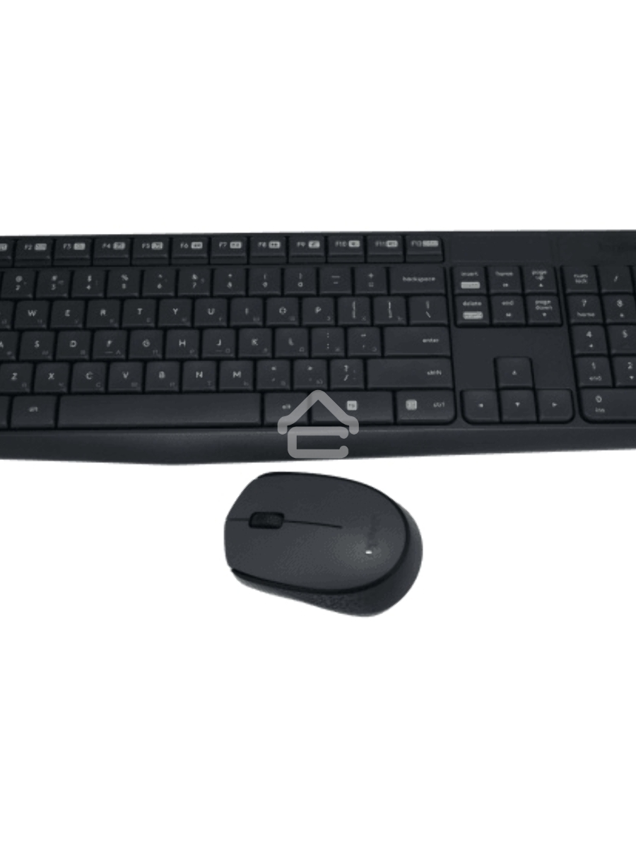 Комплект беспроводной клавиатура+мышь Logitech  MK235 Серый  (920-007949) РФ