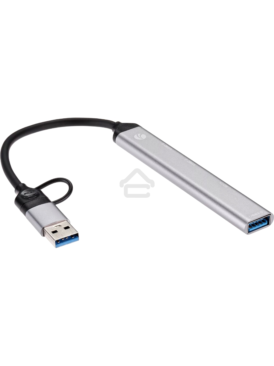 USB концентратор TypeC+adapter-->USB3.0+2USB2,0+SD+TF, VCOM