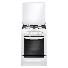 Плита комбинированная Gefest ПГЭ 6102-02 белый, конфорок 4 газовых, духовка 55 л, 60 см x 85 см x 60 см