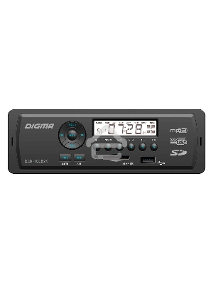 Автомагнитола Digma DCR-100B24 1DIN 4x45Вт