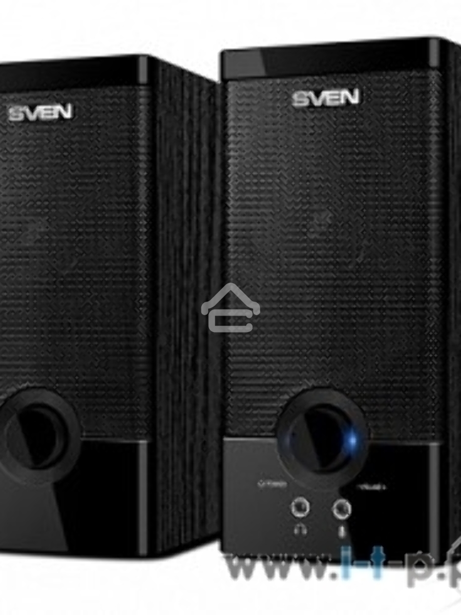 Колонки Sven SPS-603 черный {USB-порт ПК, ноутбука или адаптер 5V DC}