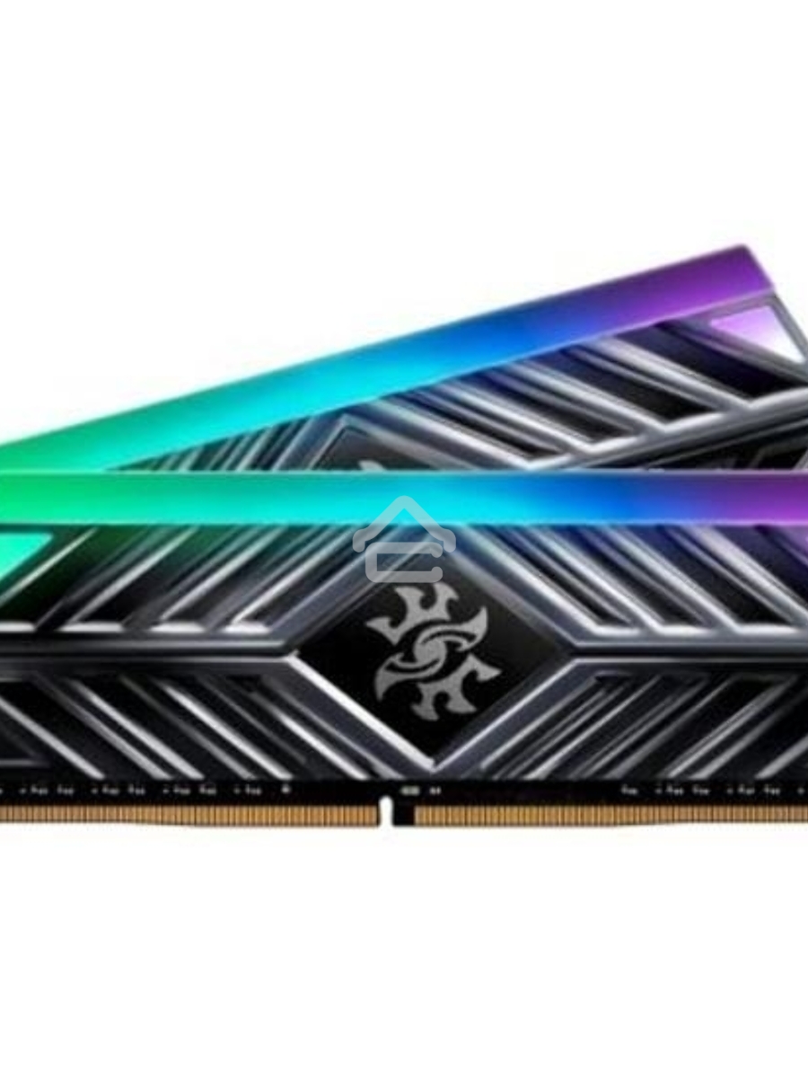 Оперативная память XPG Spectrix D41 RGB, DDR4, 32GB (2x16GB), 3600MHz, CL18, UDIMM, с радиатором, RGB, серый