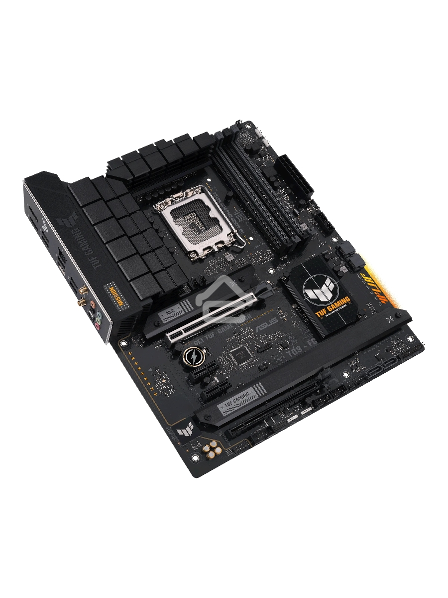 Материнская плата ASUS TUF GAMING B760-PLUS WIFI D4, LGA 1700, Intel B760, 4xDDR4, 4xSATA, 3xM.2, 1xPCI-E 5.0 x16, 1xPCI-E 3.0 x4, 1xUSB-A 3.2 Gen 2, 3xUSB-A 3.2 Gen 1, 1xUSB-C 3.2 Gen 2x2, 1x2.5Gb LAN, 5x3.5 мм, 7.1, Wi-Fi 6, Bluetooth 5.2, Standard-ATX