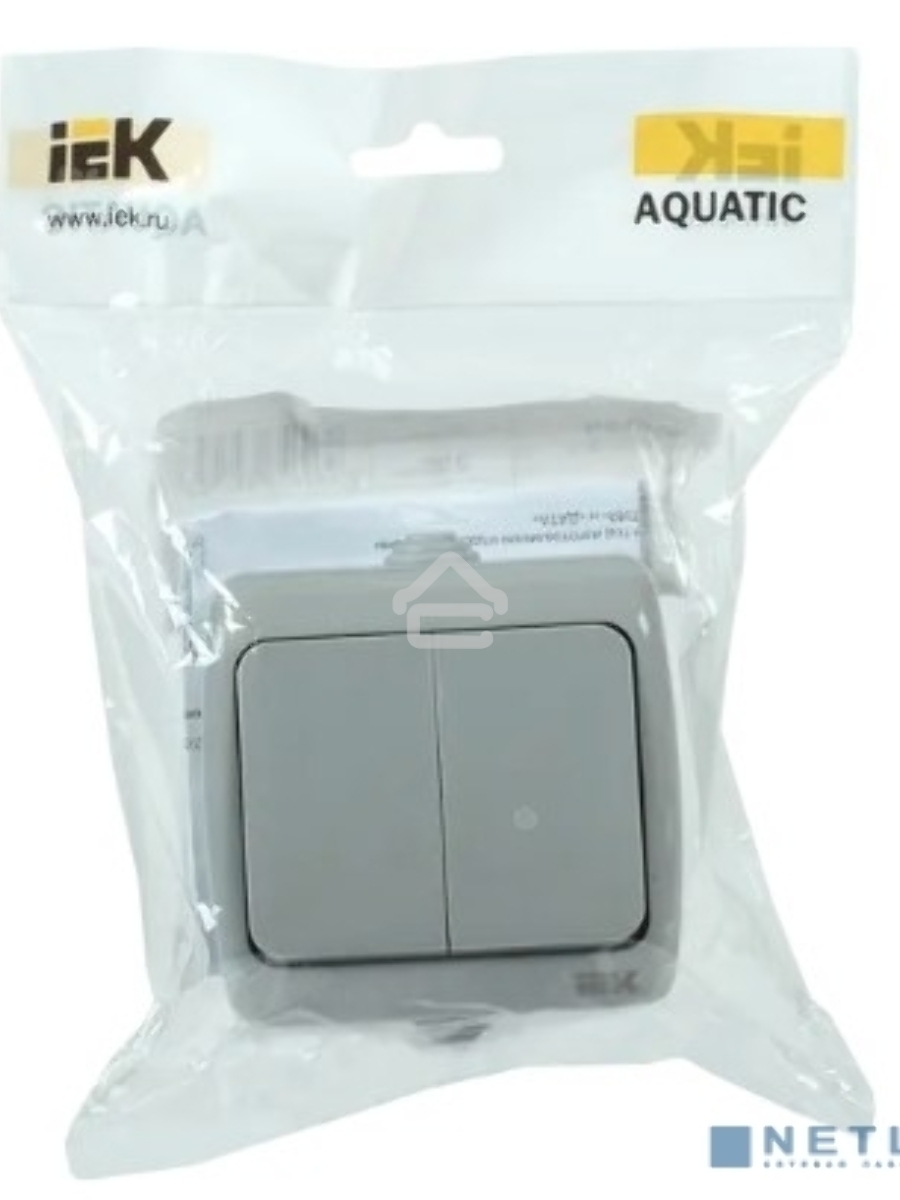 Выключатель 2-кл. 1п ОП Aquatic 10А IP54 ВС-20-2-0-А сер. IEK EVA20-K03-10-54