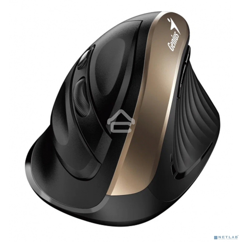 Мышь беспроводная Genius Ergo 8250S черный, 1600 dpi, радиоканал, USB, кнопки - 6