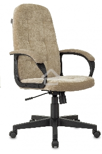 Кресло руководителя Бюрократ CH 002 Fabric Light-21 песочный,  крестов. пластик