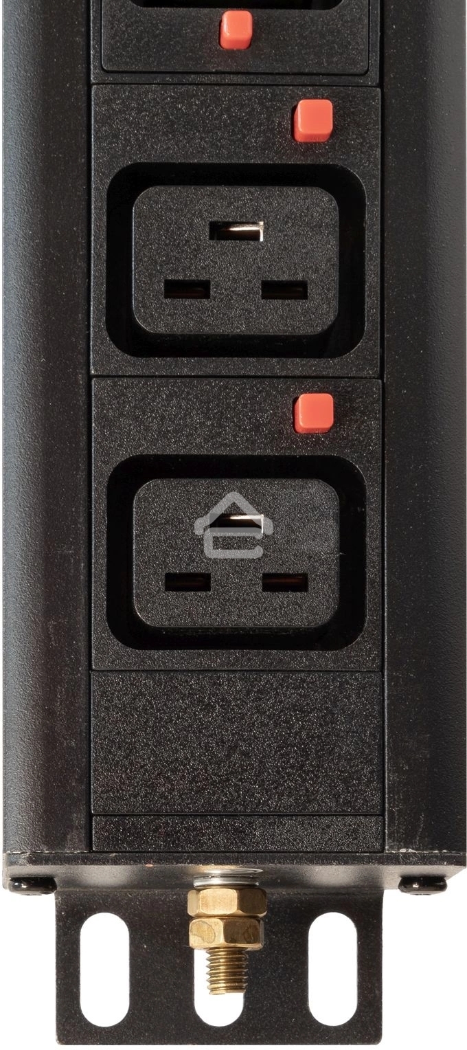 Блок распределения питания Powercom PDU-32AV24-18C3-6C9-3P верт.размещ. 18xC13 6xC19 3x32A IEC 60309 2м