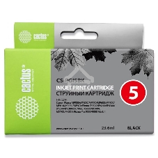 Картридж струйный Cactus CS-PGI5BK черный (23,6 мл) для Canon Pixma MP470/MP500/MP520/MP530/MP600/MP800/MP810/MP830/MP979/iP3500/iP4200/iP4300/iP5200/iP5300/iP6700D/MX700/MX850/iX4000/iX5000/Pro 9000/9000Mark II