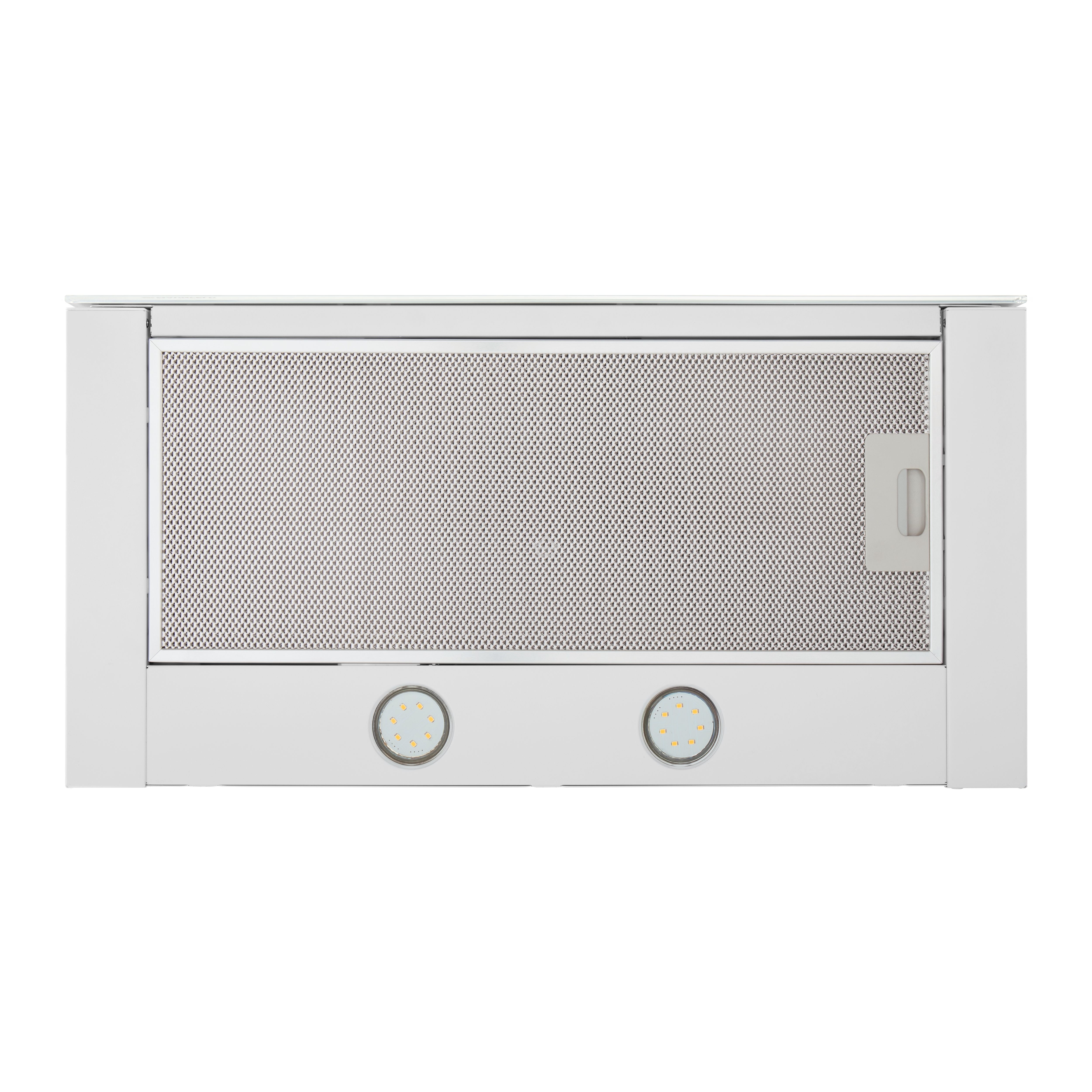 Вытяжка встраиваемая Maunfeld Ouse Touch Glass 60 белый, 60 см, 750 куб. м/ч, 48 дБ