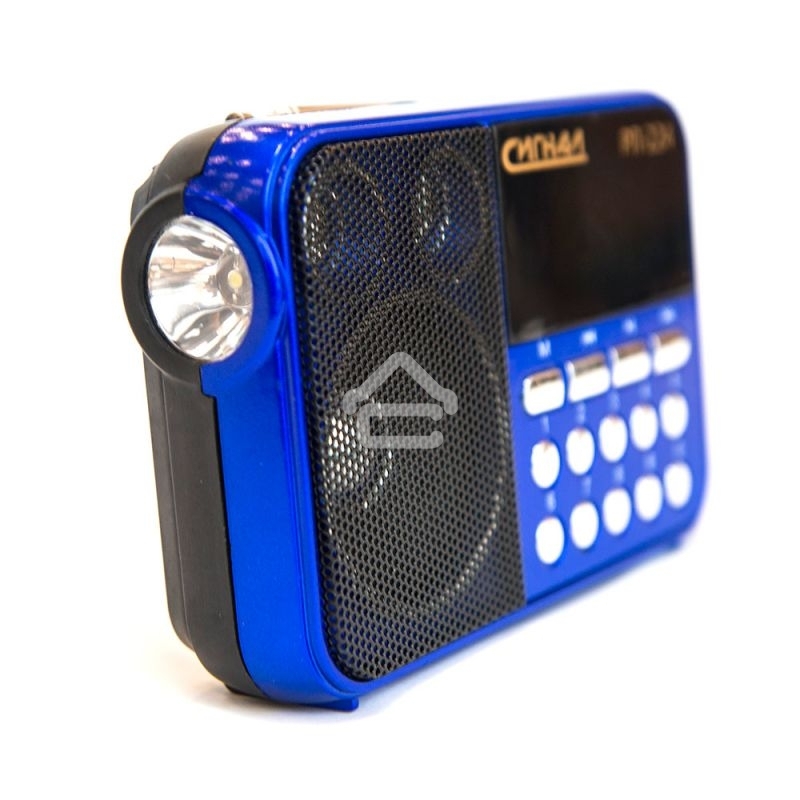 Радиоприемник Сигнал РП-224, бат. 3*АА (не в компл.), 220V, акб 400мА/ч, USB, SD, дисплей, фонарик