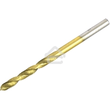 Сверло по металлу Matrix, 4,2 мм, HSS, нитридтитановое покрытие, цилиндрический хвостовик