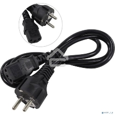 Кабель питания ExeGate Power PC-1P (Евровилка Schuko->С13) VDE-250V-3*0.75-CU, 10A, черный, 1.0м