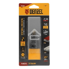 Сверло ступенчатое Denzel 9-12-15-18-21-24-27-30-33-36 мм, Р6М5К5, 6-гр. хвостовик 723615