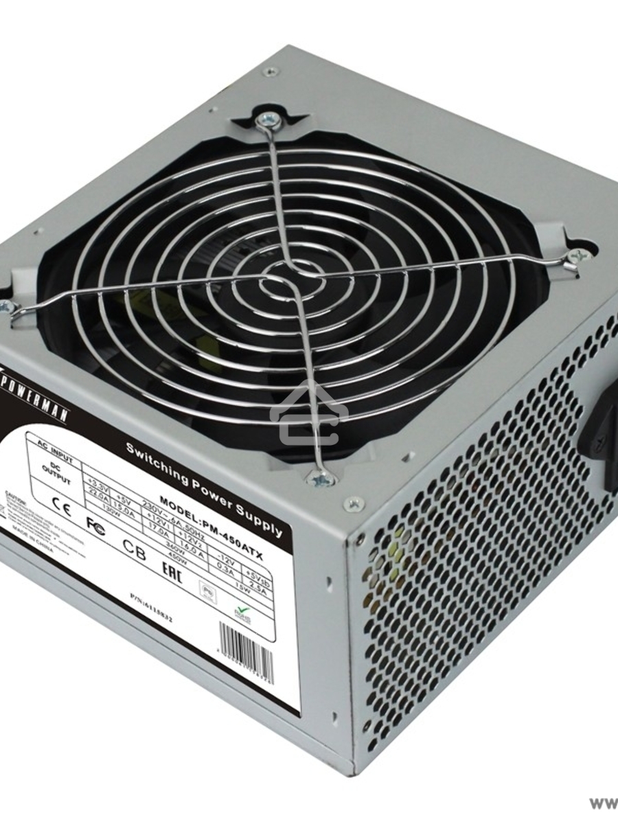 Блок питания Inwin / Powerman PM-450ATX, 450Вт, 120мм, серый