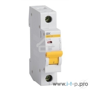 Выключатель автоматический модульный 1п B 10А 4.5кА ВА47-29 ИЭК MVA20-1-010-B