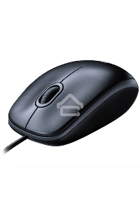 Мышь проводная Logitech M100/100R DARK/GREY (темно-серая/черная), 1000 dpi, USB, кнопки - 3