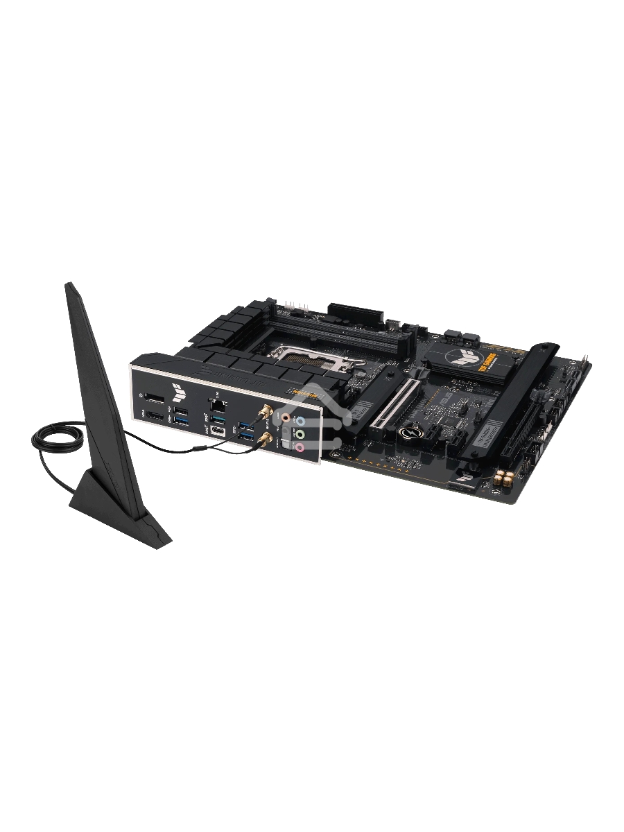 Материнская плата ASUS TUF GAMING B760-PLUS WIFI D4, LGA 1700, Intel B760, 4xDDR4, 4xSATA, 3xM.2, 1xPCI-E 5.0 x16, 1xPCI-E 3.0 x4, 1xUSB-A 3.2 Gen 2, 3xUSB-A 3.2 Gen 1, 1xUSB-C 3.2 Gen 2x2, 1x2.5Gb LAN, 5x3.5 мм, 7.1, Wi-Fi 6, Bluetooth 5.2, Standard-ATX