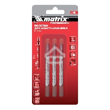 Полотна для электролобзика Matrix по металлу, 3 шт. T118G, 50 х 0,8мм, HSS