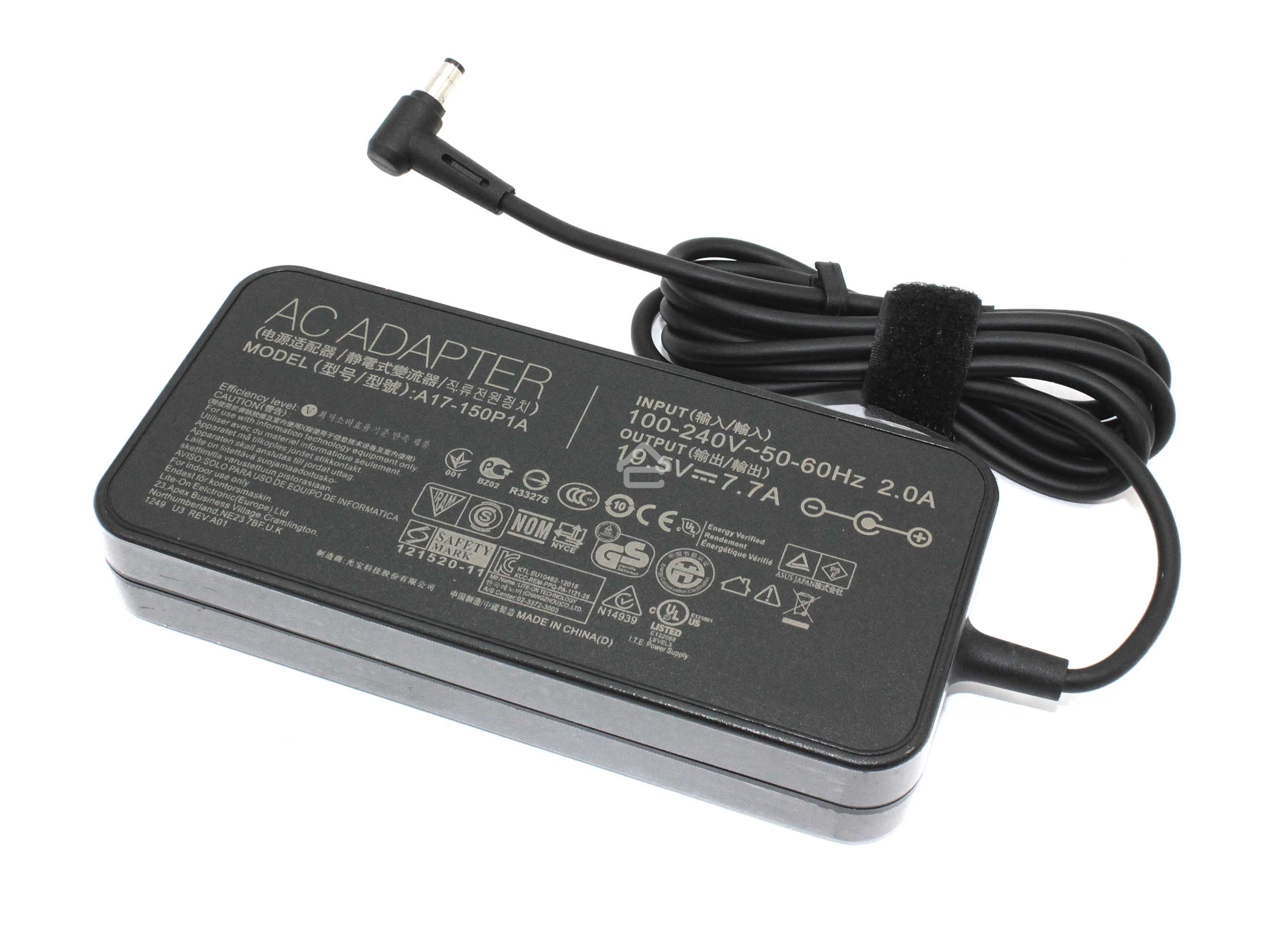Блок питания (сетевой адаптер) для ноутбуков Asus 19V 7,7A 5.5x2.5мм slim