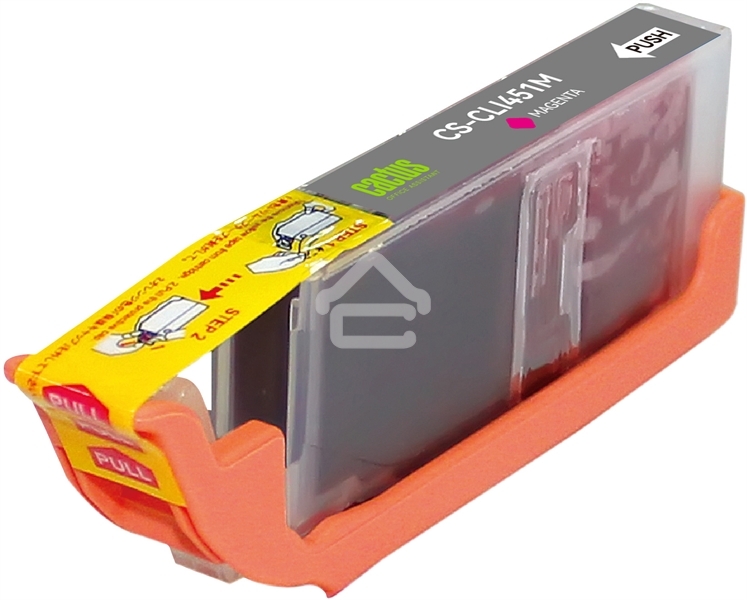 Картридж струйный Cactus CS-CLI451M пурпурный (10.2 мл) для Canon MG 6340/5440/IP7240