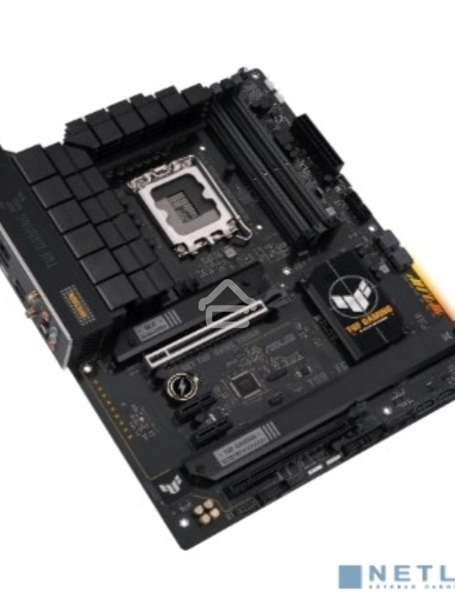 Материнская плата ASUS TUF GAMING B760-PLUS WIFI D4, LGA 1700, Intel B760, 4xDDR4, 4xSATA, 3xM.2, 1xPCI-E 5.0 x16, 1xPCI-E 3.0 x4, 1xUSB-A 3.2 Gen 2, 3xUSB-A 3.2 Gen 1, 1xUSB-C 3.2 Gen 2x2, 1x2.5Gb LAN, 5x3.5 мм, 7.1, Wi-Fi 6, Bluetooth 5.2, Standard-ATX