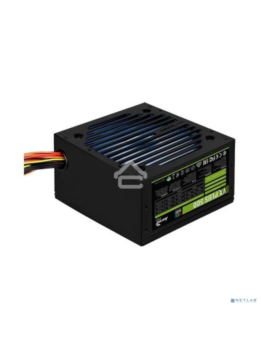 Блок питания Aerocool / Formula VX-500 PLUS RGB, 500Вт, 120мм, черный